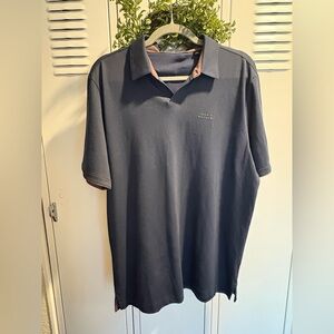 NWOT TravisMathew Men's Late At Night Performance Polo Sz L Navy Blue $89
